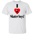 I Love Skater Boys Shirt Cool Graphic Tees Gift For Skate Lovers