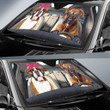 Boxers Auto Sun Shade Funny Windshield Car Sun Shade Front Sun Visor UV Protector