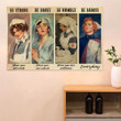 Nurse Be Strong Be Brave Be Humble Be Badass Poster Wall Decor Inspirational Gifts For Nurses