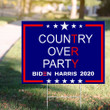 Country Over Party Biden Harris 2020 Yard Sign Unity Over Division Sign Vote For Joe Biden