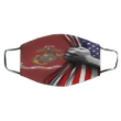 U.S Marine Corps Inside American Cloth Face Mask Patriotic Gifts For Him - Pfyshop.com