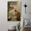 Pug And Jesus Christ Poster Religious Home Decor Wall Picture Gift For Pug Lover