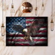Eagle American Flag Poster Wall Art Patriotic Fourth Of July Decorations
