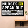 Nurses Speak Out BLM Poster Social Justice Poster For Protest Racism Cool Wall Decor
