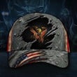 Eagle American Flag Hat 3D Patriotic Print Vintage Old Men's Cap Patriot Gift Idea - Pfyshop.com