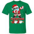 Dabbing Santa Claus With Face Mask Christmas 2020 T-Shirt Funny Pandemic Christmas Shirt Gift