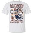 In My Dream World Books Are Free Chocolate Is Healthy Shirt Vintage Tee Gift For Book Lovers