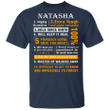 Natasha Highly Eccentric 10 Facts First T-Shirt Graphic Tee For Men For Women