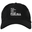 With Liberty And Justice For All Hat NBA Justice For Daunte Wright Hat Black Live Matter