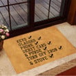 Keys Glasses Bottom Doormat Outdoor Door Mats Housewarming Gift Ideas Mockup