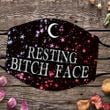 Resting Bitch Face Face Mask Hilarious Sayings Stars Face Mask Gift For Sister