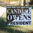 Candace Owens 2024 Yard Sign Vote For Candace Owens Election President 2024 Campaign