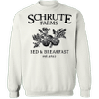 Schrute Farms Bed And Breakfast Sweatshirt Mens Womens Clothing