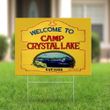Welcome To Camp Crystal Lake Yard Sign Friday The 13Th Party Decoration Indoor And Outdoor