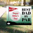 Best Dad By Par Happy Father's Day Yard Sign Outdoor Decor Fathers Day Gifts From Daughter