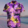 Coconut Tree Funky Hawaii ​Shirt Purple Hawaiian Shirt Best Beach Gifts For Girlfriend