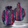 Tribal Aztec Pullover Hoodie Mexican Tribal Aztec Pattern Graphic Hoodie Mens Womens