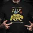Fathers Day Shirt Unique Graphic Papa Bear T-Shirt Funny Fathers Day Gift