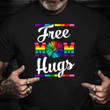 Free Mom Hugs Shirt Rainbow Flower Funny Gay Pride Shirts LGBTQ Gifts