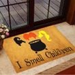I Smell Children Hocus Pocus Doormat Funny Halloween Mat Indoor House Decor