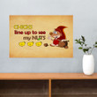 Chicks Line Up To See My Nuts Poster Cute Prints For Wall Funny Kitchen Wall Decor