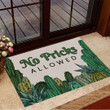 Cactus No Pricks Allowed Doormat Modern Welcome Mat Home Decoration