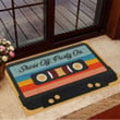 Mixtape Shoes Off Party On Doormat Welcome Door Mat Housewarming Gifts