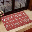 Running Track When You Start And Finish Doormat