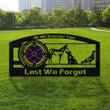 Animals Lest We Forget Yard Sign Animals Sacrificed We Will Remember Them Merch Decor