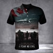 Canada Soldiers I Fear No Evil Polo Shirt Veterans Day Clothing Gifts For Boyfriend