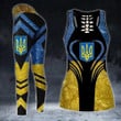 Ukraine Coat Of Arms Tank Top & Legging Compo Stand With Ukraine Clothing For Women