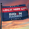 Lock Him Up Flag Trump For Prison Flag Biden Harris Flag Decor