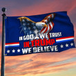 Trump Flag 2024 American Eagle In God We Trust In Trump We Believe Flag 2024 President Election