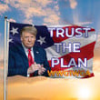 Trump Flag 2024 Trust The Plan Wwg1Wga Slogan American Flag Donald Trump 2024 Political Merch