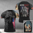 Raised Right T-Shirt Elephant American Flag Shirt Honoring Veteran Gift For Gun Lovers