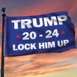 Trump 2024 Lock Him Up Flag Trump For Prison Flag Election Campaign Merch