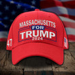 Massachusetts For Trump 2024 Hat 47 Donald Trump 2024 For President Political Hat