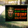 Trump Scarier Than Any Halloween Story Yard Sign Anti Donald Trump 2024 Halloween Decor
