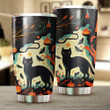 Black Cats On Halloween Night Tumbler Happy Halloween Coffee Tumbler Gifts For Friends