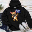 French Bulldog Dogs For Harris Walz Hoodie Vote Blue Gifts For French Bulldog Dog Lovers