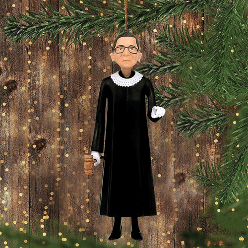 RBG Ornament RBG Christmas Ornament Glass Outdoor Hanging Ornament Set For Xmas Tree Decorated