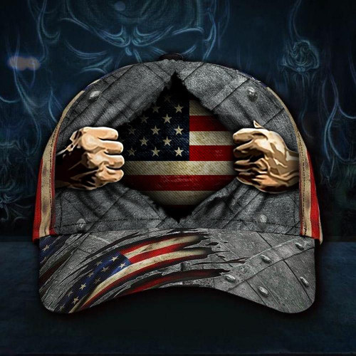 American Flag 3D Hat Vintage USA Cap Old Retro Patriotic Proud American Men's Hat