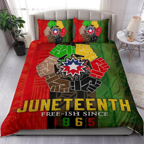 Juneteenth Free-Ish Since 1865 Bedding Set Independence Day Black History Month Merchandise