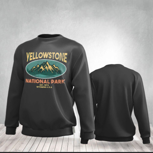 Yellowstone Sweatshirt Yellowstone National Park Wyoming Sweatshirt Yellowstone Clothing