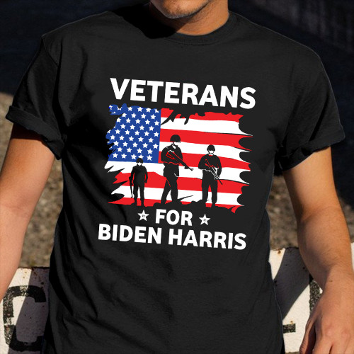 Veterans For Biden Harris 2024 Shirt Veterans Support Joe Biden For U.S President 2024