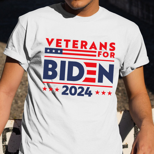 Veterans For Biden 2024 Shirt Veterans Vote Joe Biden For President 2024 Election Shirt