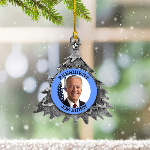 President Joe Biden 2024 Ornament Joe Biden Campaign Christmas Tree Ornament For Supporters