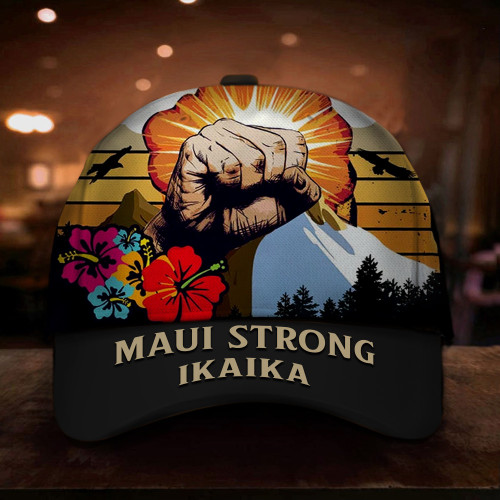 Maui Strong Hat Hawaii Strong Pray For Ikaika Custom Gift for Maui Supporters