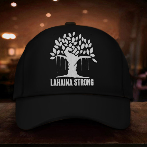 Maui Strong Hat Lahaina Banyan Tree Maui Wildfire Relief Merchandise For Sale