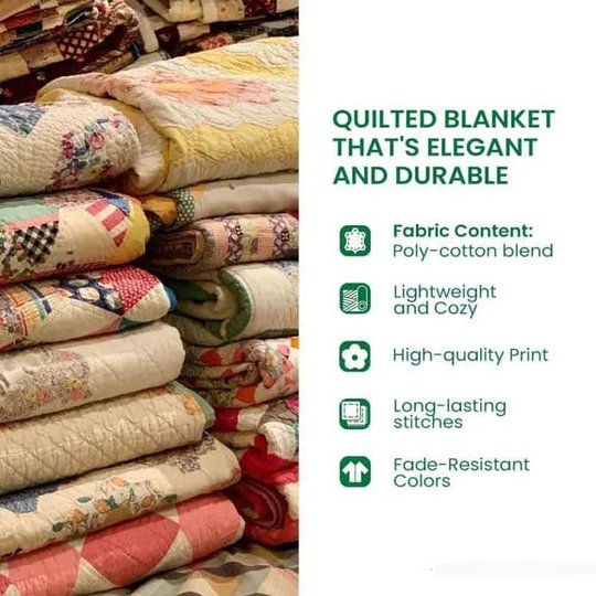 Thorny Oasis Quilted Blanket Cactus Themed Gifts